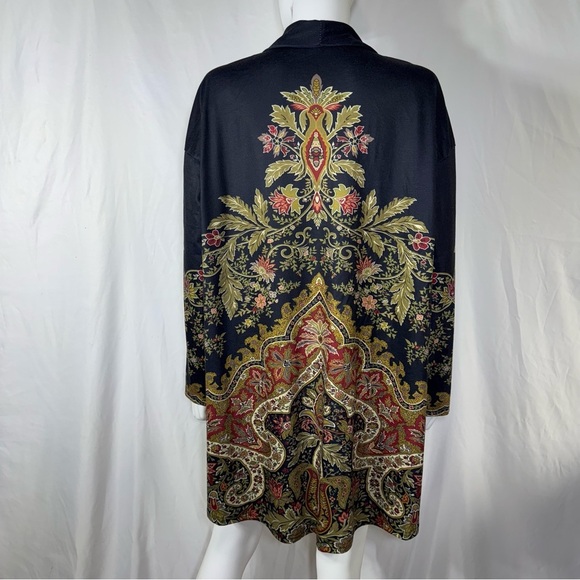 Women’s Elegant Floral Open Front Kimono - Picture 3 of 7